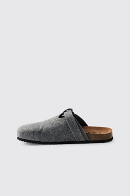 Felt Buckle Mule