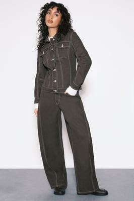 The Mid Waist Barrel Jean