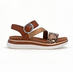Remonte D1j64 Womens Ankle Strap Sandals Brown