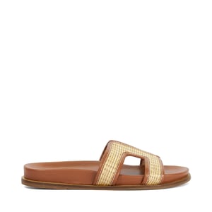 Dune Ladies Larow - Gold Slip-On Sandals
