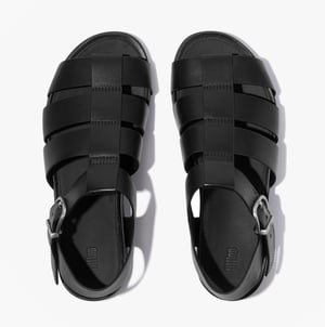Fitflop Gracie Leather Womens Ankle Strap Sandals Black
