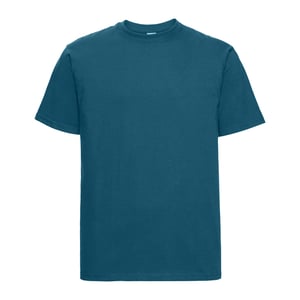 Russell Europe Mens Classic Heavyweight Ringspun Short Sleeve T-Shirt (Petrol Blue)