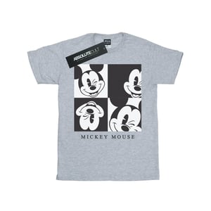 Disney Jongens Mickey Mouse Knipoog T-shirt (Sportgrijs)