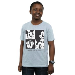 Disney Jongens Mickey Mouse Knipoog T-shirt (Sportgrijs)