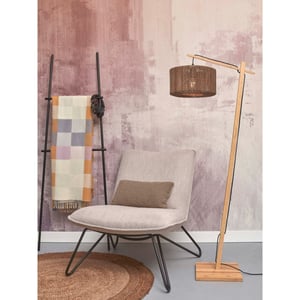 Good&Mojo Vloerlamp iguazu bamboe/jute 57x31x150cm
