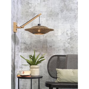 Good&Mojo Wandlamp bali bamboe/zwart 55x44x44cm