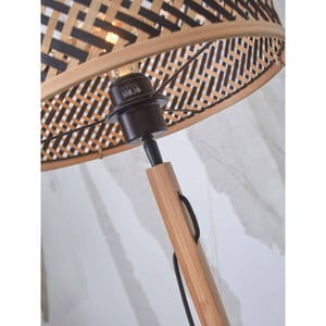 Good&Mojo Vloerlamp java bamboe/zwart Ø32cm