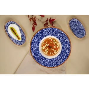 By Bone Kommetje edera cobalt porselein 16 cm (500cc) set van 6