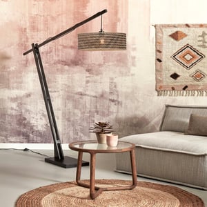 Good&Mojo Vloerlamp java bamboe zwart/naturel 175x50x207cm