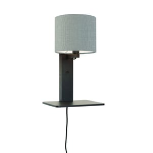 Good&Mojo Wandlamp andes bamboe /lichtgrijs 19x24x36cm