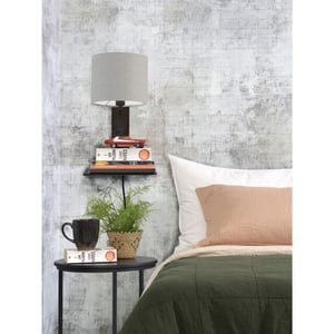 Good&Mojo Wandlamp andes bamboe /lichtgrijs 19x24x36cm