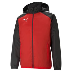 Puma Mens Teamliga All Weather Rain Jacket Waterproof Coat Red 657245
