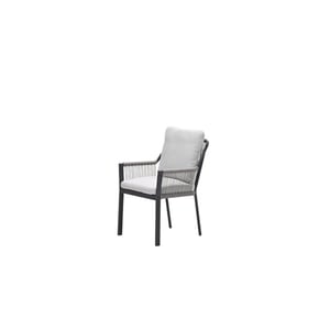 Garden Impressions Raxa dining fauteuil carbon black rope taupe-valley sand