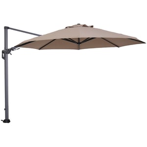 Garden Impressions Hawaii zweefparasol Ø350 cm carbon black taupe