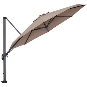 Garden Impressions Hawaii zweefparasol Ø350 cm carbon black taupe