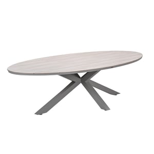 Garden Impressions Edison tafel ovaal 280x140 cm -light teak vironwood