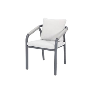 Garden Impressions Monti dining fauteuil carbon black rope taupe valley sand