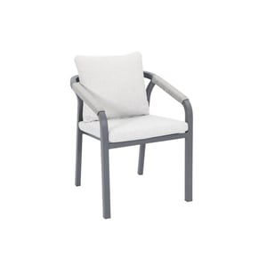 Garden Impressions Monti dining fauteuil carbon black rope taupe valley sand