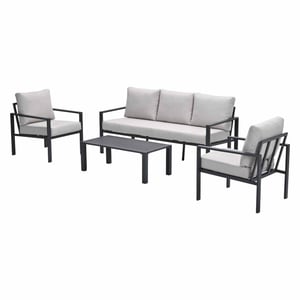 Garden Impressions Springs aluminium loungeset carbon black desert sand