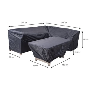 Garden Impressions Coverit lounge-diningset hoes 255/205x73xh80 & 152x82xh65 cm