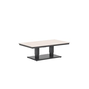 Garden Impressions Cyprus tafel- in hoogte verstelbaar 150x87cm -c. black-light teak