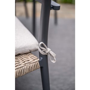 Garden Impressions Parijs dining fauteuil carbon black natural sand
