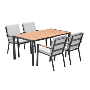 Garden Impressions Felini 5-delige tuinset 4 stoelen / tuintafel -