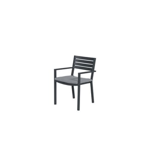 Garden Impressions Oklahoma dining fauteuil carbon black mid grey