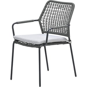 Garden Impressions Swifty rope dining tuinstoel carbon black valley sand