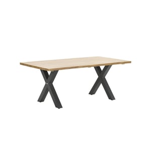 Garden Impressions Zeus dining tafel 180x100 cm carbon black teak look