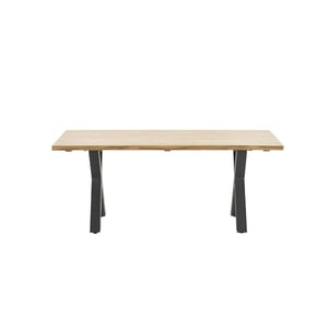 Garden Impressions Zeus dining tafel 180x100 cm carbon black teak look