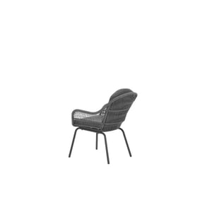 Garden Impressions Triton dining fauteuil carbon black rope mid grey mystic grey