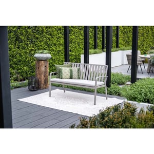 Garden Impressions Bruno parkbank aluminium - valley sand