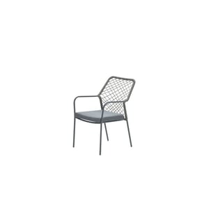 Garden Impressions Dido dining fauteuil carbon black rope mos mystic grey