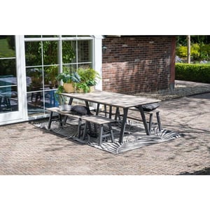 Garden Impressions Nevada dining tuintafel 240 cm light teak vironwood