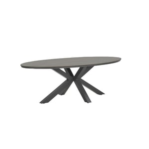 Garden Impressions Edison tuintafel ovaal 280 cm grey teak vironwood