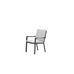 Garden Impressions Felini dining fauteuil carbon black valley sand light teaklook