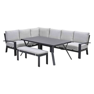 Garden Impressions Rondo aluminium lounge-dining set valley sand