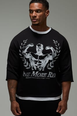 One More Rep Faux Layer Rag Top