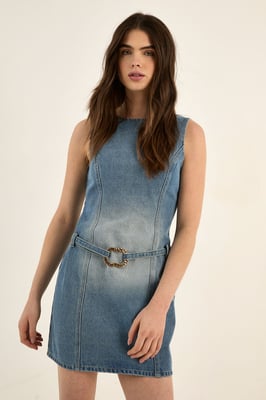Ring Trim Detail Mini Dress