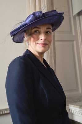 Lisa Tan Bow Detail Round Hat