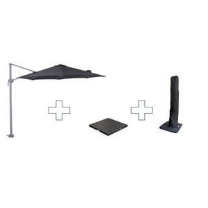 Garden Impressions Zweefparasol hawaii s met voet en hoes - 300 cm