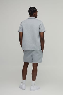 Regular Fit Shirt and Relaxed Short Scuba Set