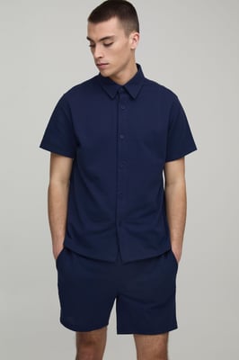 Slim Fit Shirt and Slim Short Set