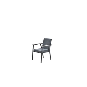 Garden Impressions Catania dining fauteuil antraciet texfiber-light teak vironwood