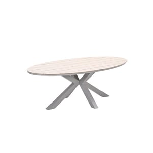 Garden Impressions Edison tafel ovaal 220x115 cm -light teak vironwood
