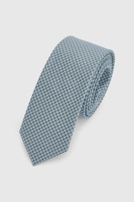 Blue Houndstooth Tie