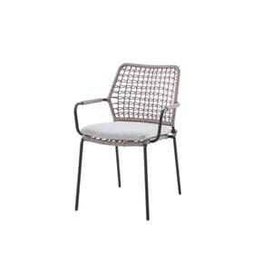 Garden Impressions Swifty dining tuinstoel carbon black natural sand
