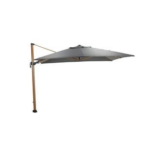 Garden Impressions Hawaii big pole parasol 350x350 cm teak look royal antraciet