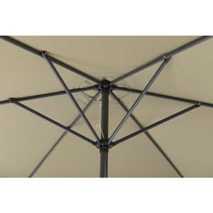 Garden Impressions Delta parasol Ø300 cm carbon black -
